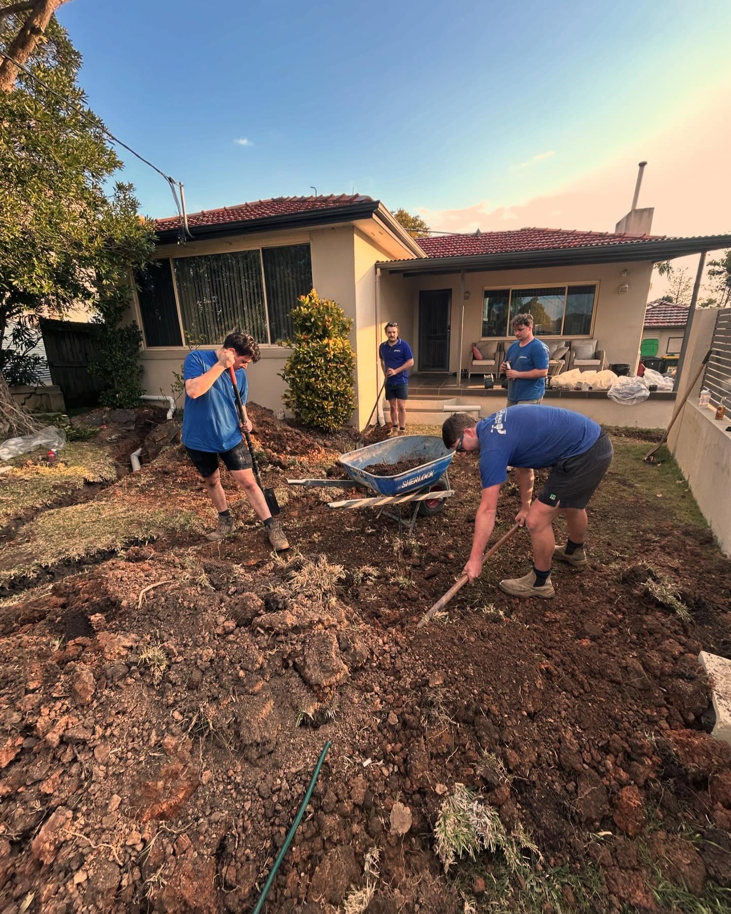 Drainage excavation and replacement, Lane Cove Drainage excavation and replacement, Lane Cove
